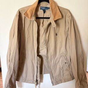 Men’s Polo Ralph Lauren Khaki beige tan FIELD Spec 3179 full zip military jacket